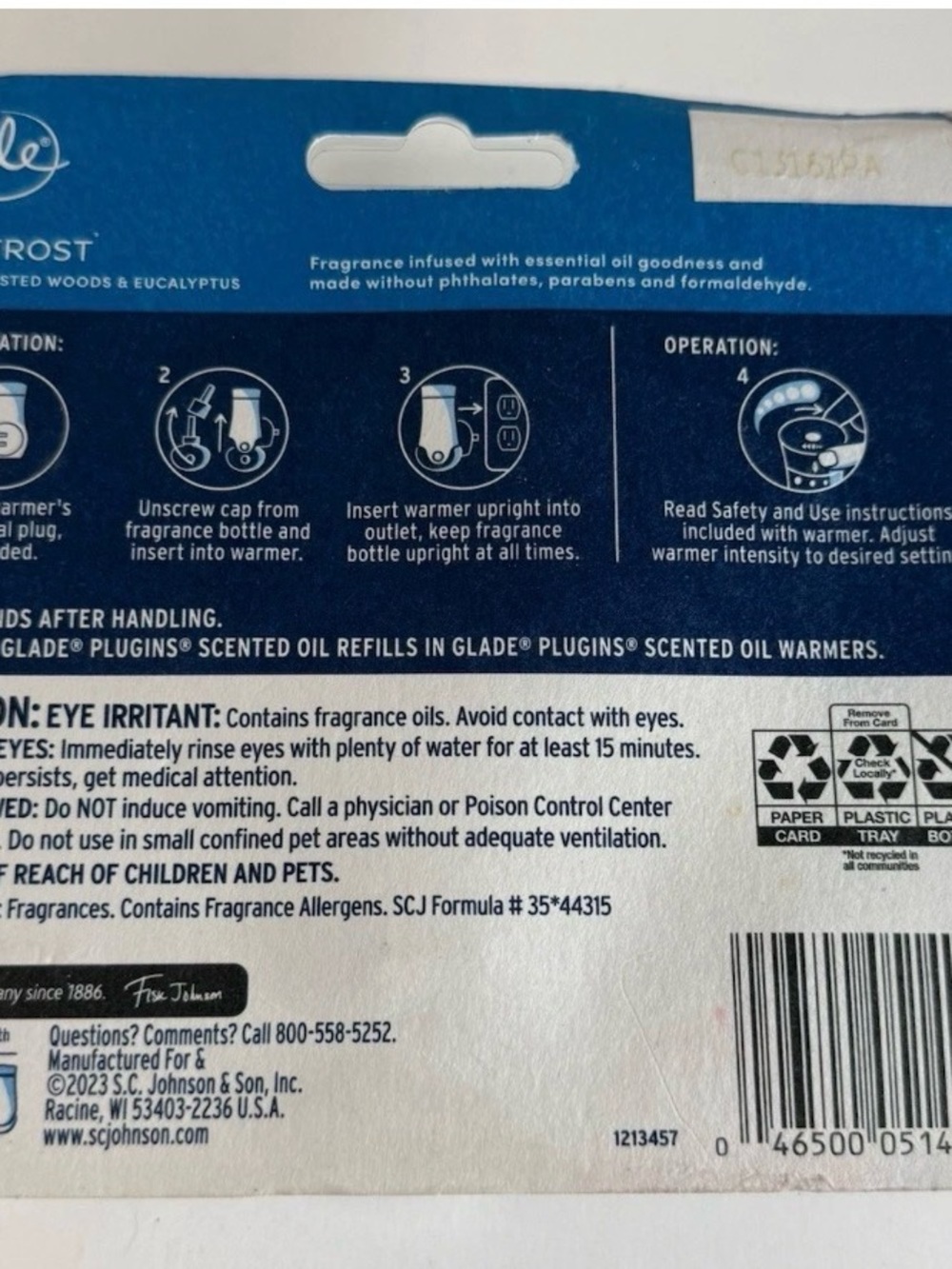 Glade Scenes Oil Plug In First Frost Scent Set Of 5 NIB Limited Edition - Picture 2 of 3